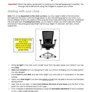 WFH DSE Training & Assessment Template